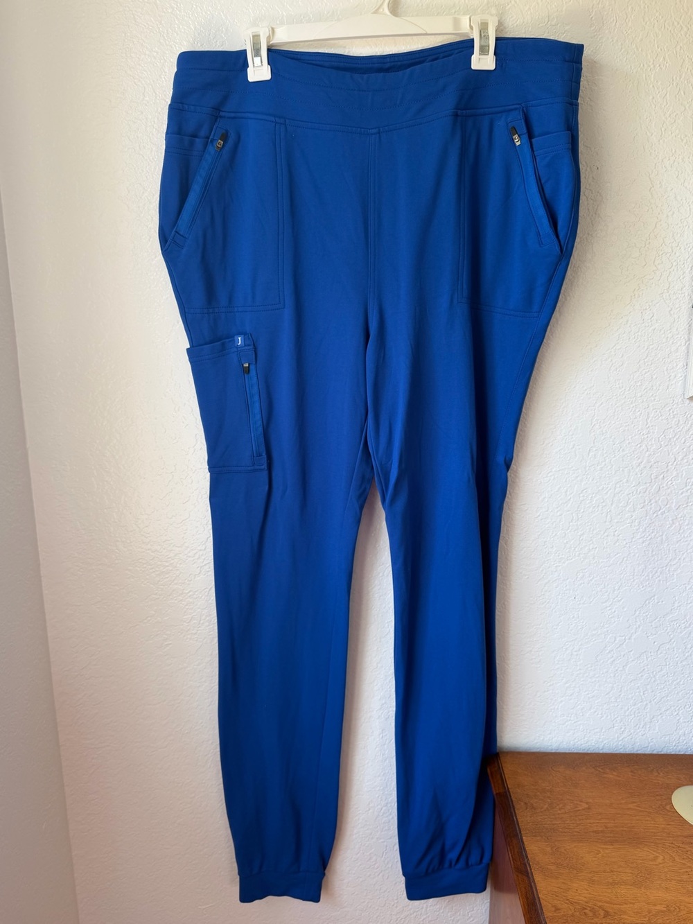 Jaanuu Royal Blue Scrub Jogger Pants Size XL Tall